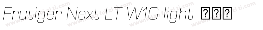Frutiger Next LT W1G light字体转换